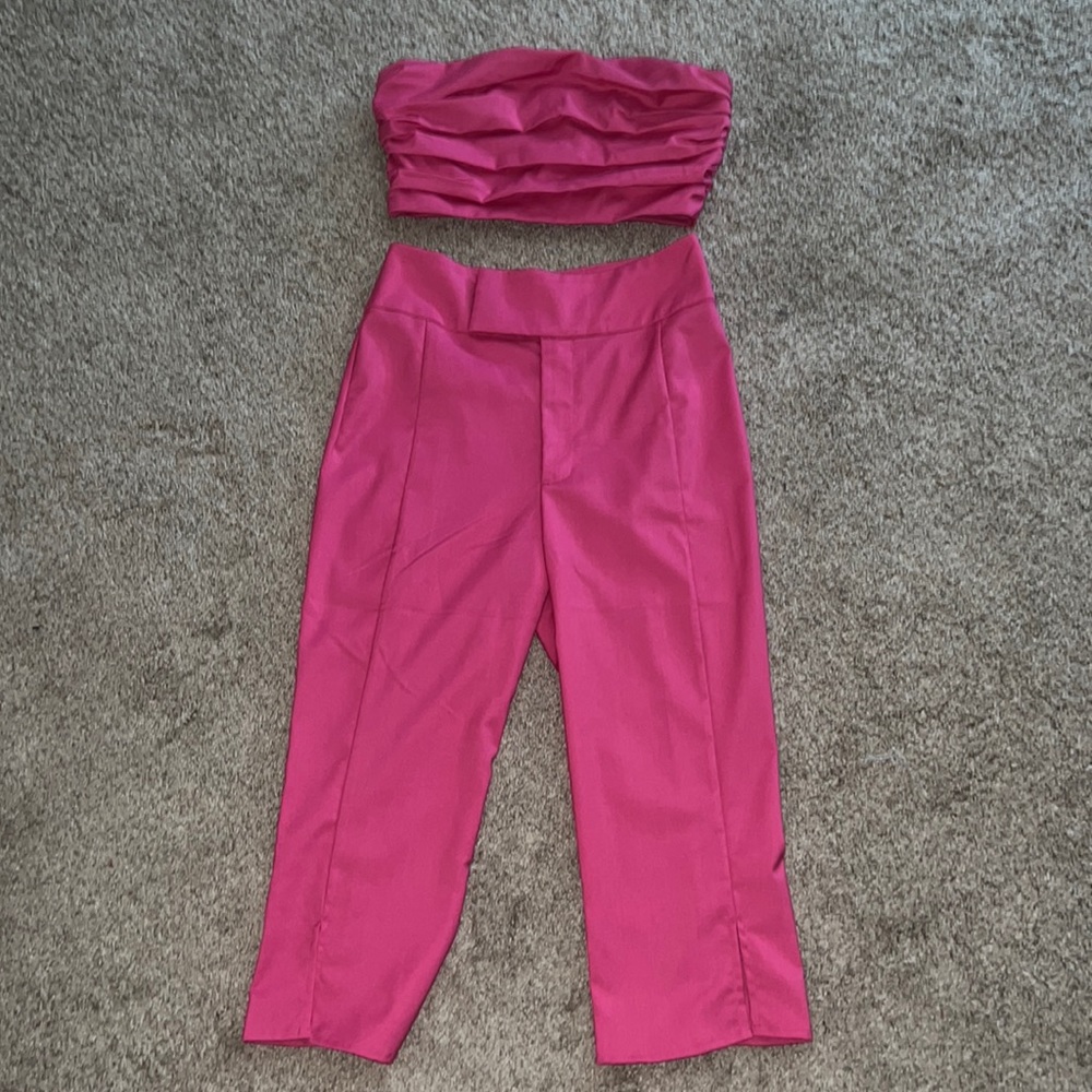Lovers+Friends Capri pants and matching crop top .